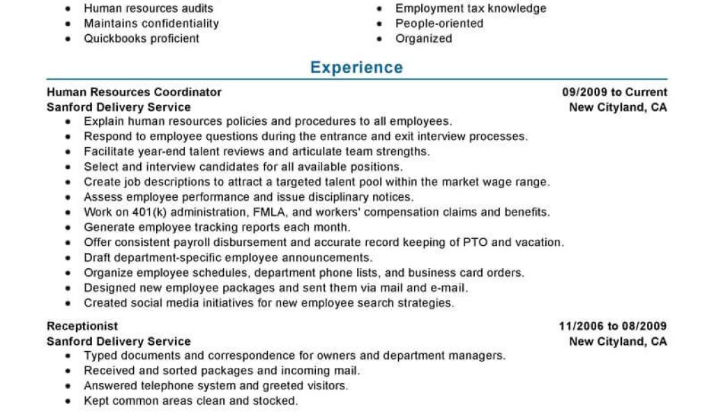 Hr Professional Resume Examples 7 Amazing Human Resources Resume