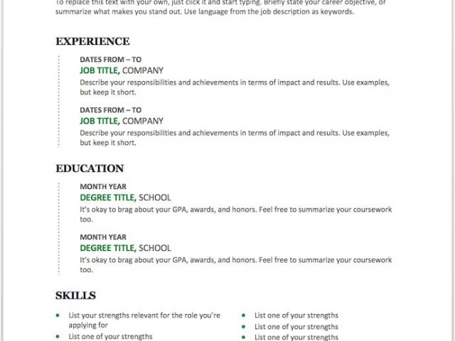 Resume Format Word Zombie 11 Free Resume Templates You Can Customize In