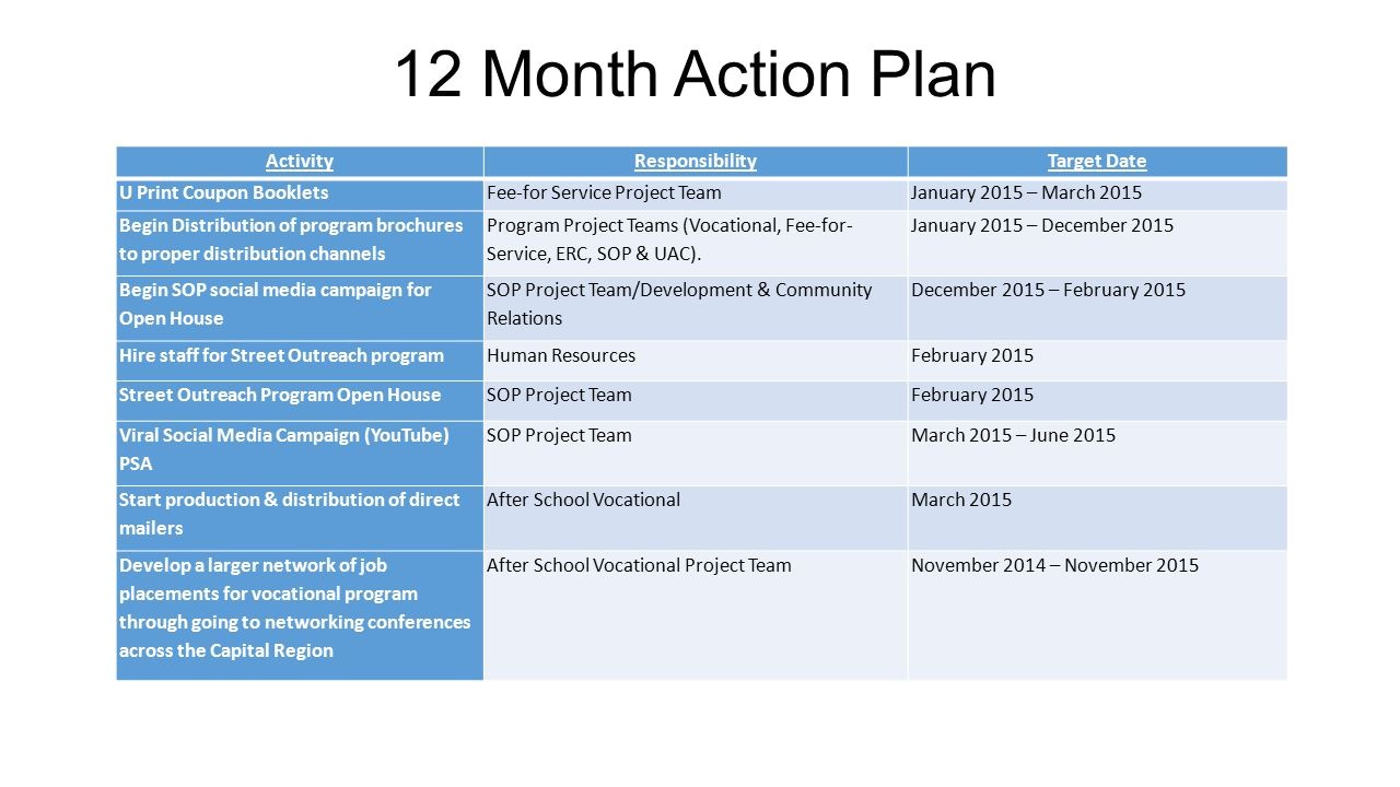 12 month business plan