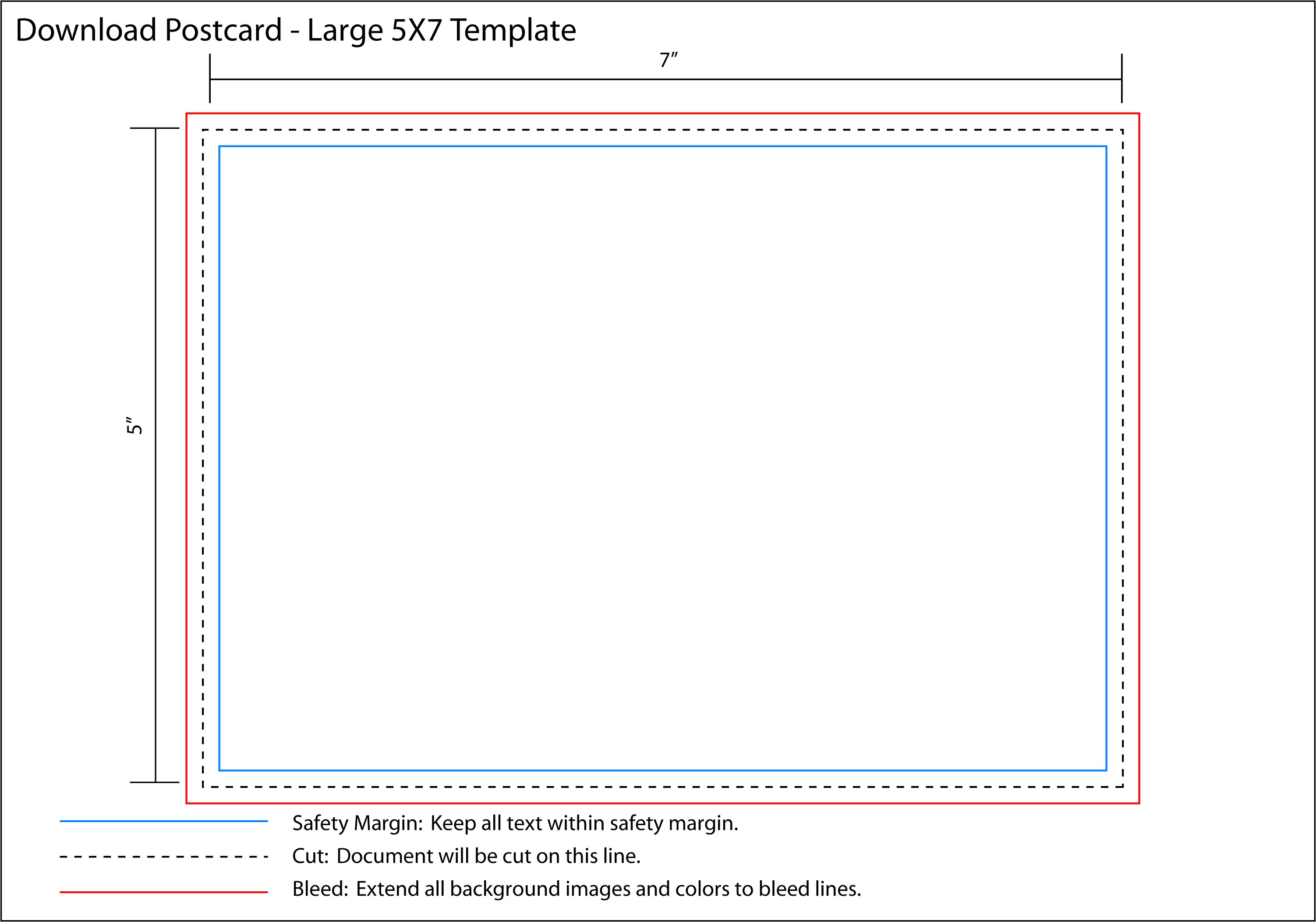 5X7 Label Template