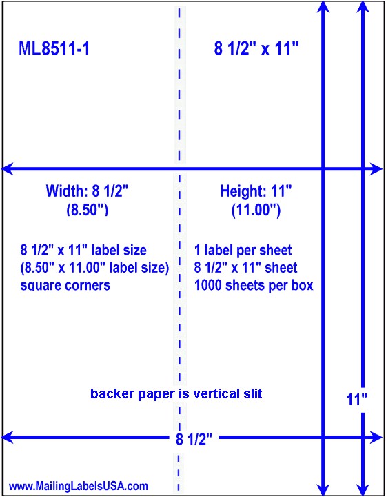 Avery 8.5 X 11 Label Template Full Sheet Labels Blank Full Sheet Labels Similar to