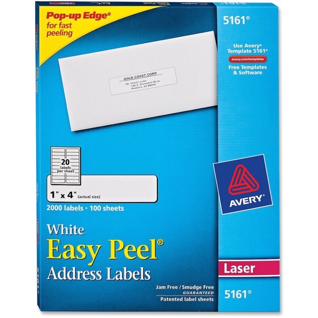 Avery Address Label Template 5161 Printer