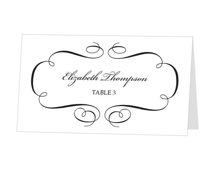 Avery Place Card Template for Mac Avery Place Card Template Instant Download Escort Card