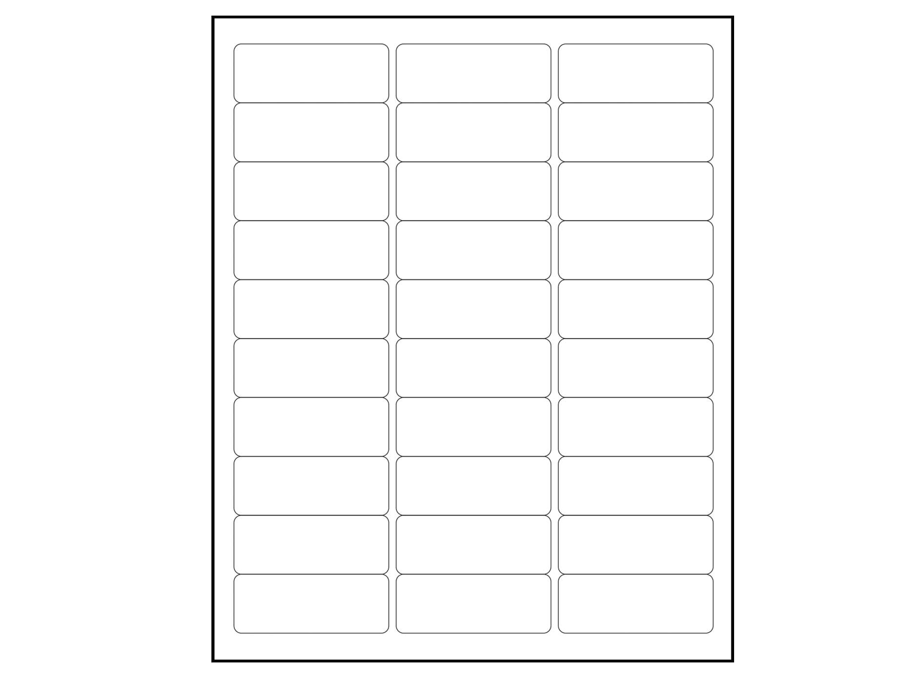 Avery Label Template 5168