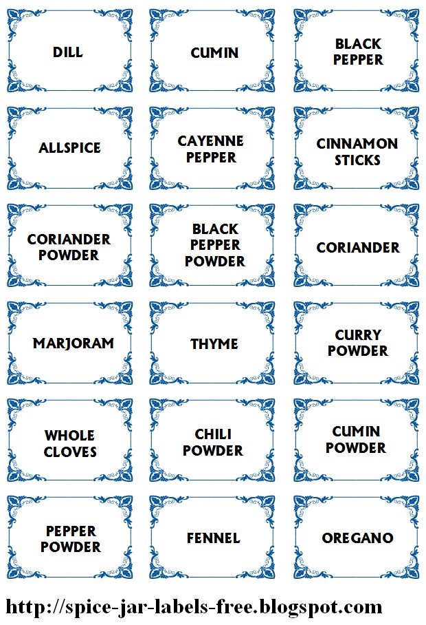 Avery Spice Labels Template Williamson ga us