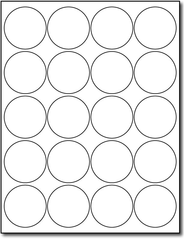 Avery Sticker Templates Circle Round Labels Circle Labels Ol325 167 Circle 17 Images Of