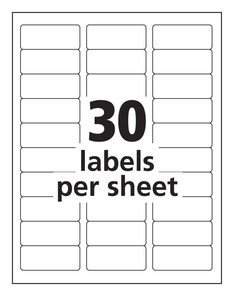 Avery Template 30 Labels Per Sheet 30 Labels Per Sheet Template Avery Templates Resume