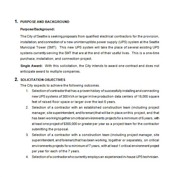 Bid Proposals Templates Bid Proposal Templates 19 Free Word Excel Pdf