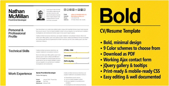 Bold Resume Template Bold A Cv Resume Template for Smart Professionals Meet