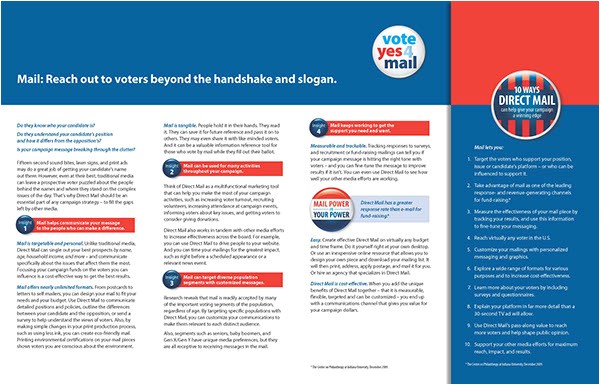 Brochure Mailer Template 10 Political Brochures Sample Templates