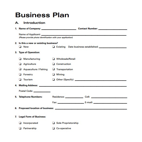 Business Plan for New Company Template 30 Sample Business Plans and Templates Sample Templates