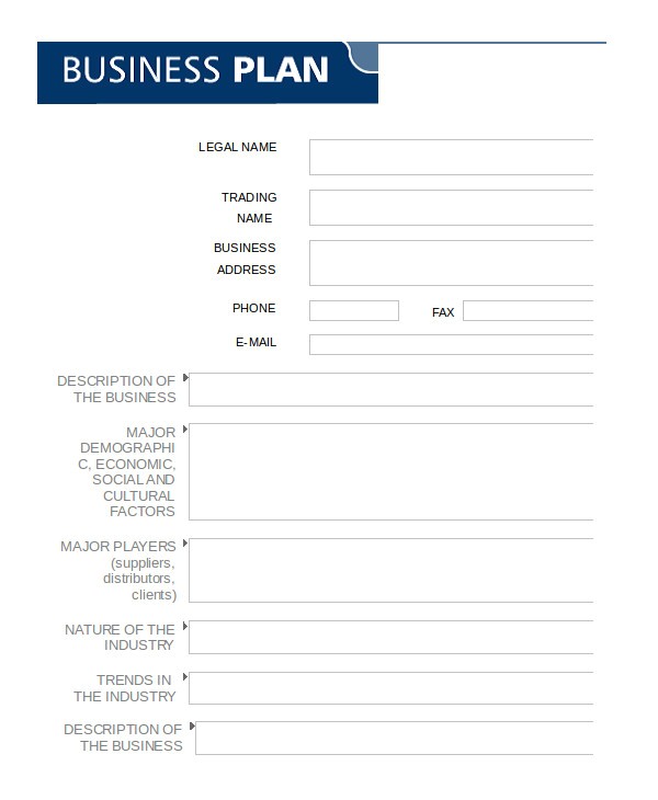 Business Plan Templates Word Williamson ga us