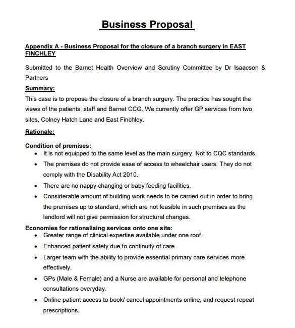 Business Proposal Letter Template Free Download Sample Business Proposal 18 Documents In Pdf Word