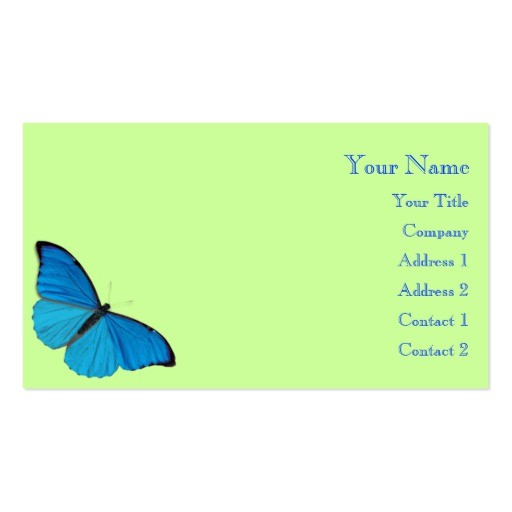 Butterfly Business Card Template butterflies Business Card Templates Bizcardstudio