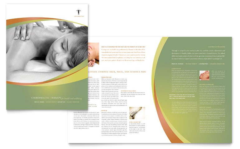 Chiropractic Brochures Template Massage Chiropractic Brochure Template Word Publisher