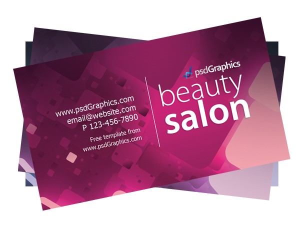 Cosmetology Business Card Templates Beauty Salon Business Card Template Psdgraphics