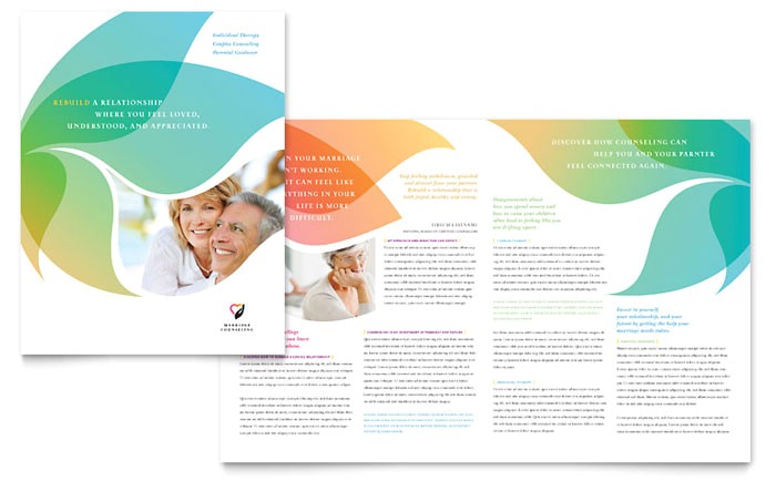 Counseling Brochure Templates Free Marriage Counseling Brochure Template Design