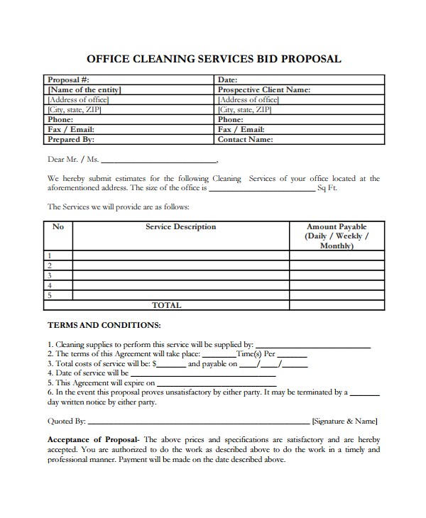 Department Proposal Template Service Proposal Template 14 Free Word Pdf Document