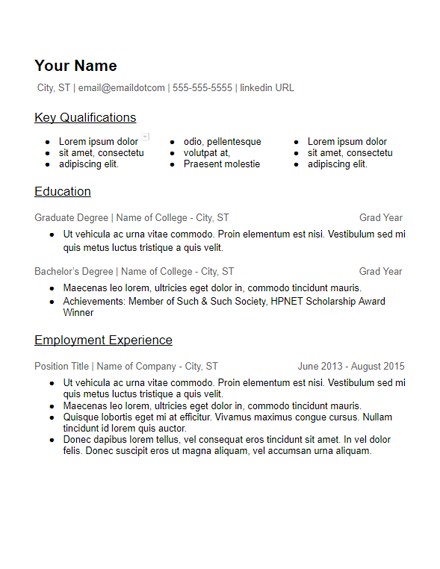 Education Based Resume Template Skills Based Resume Templates Free to Download
