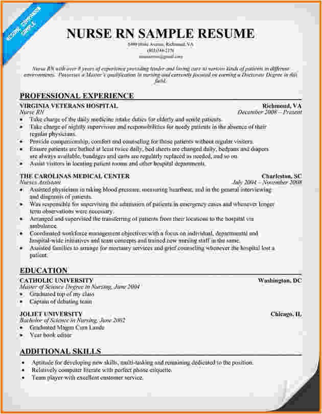 Experienced Rn Resume Templates 6 Experienced Nursing Resume Samples Financial Statement