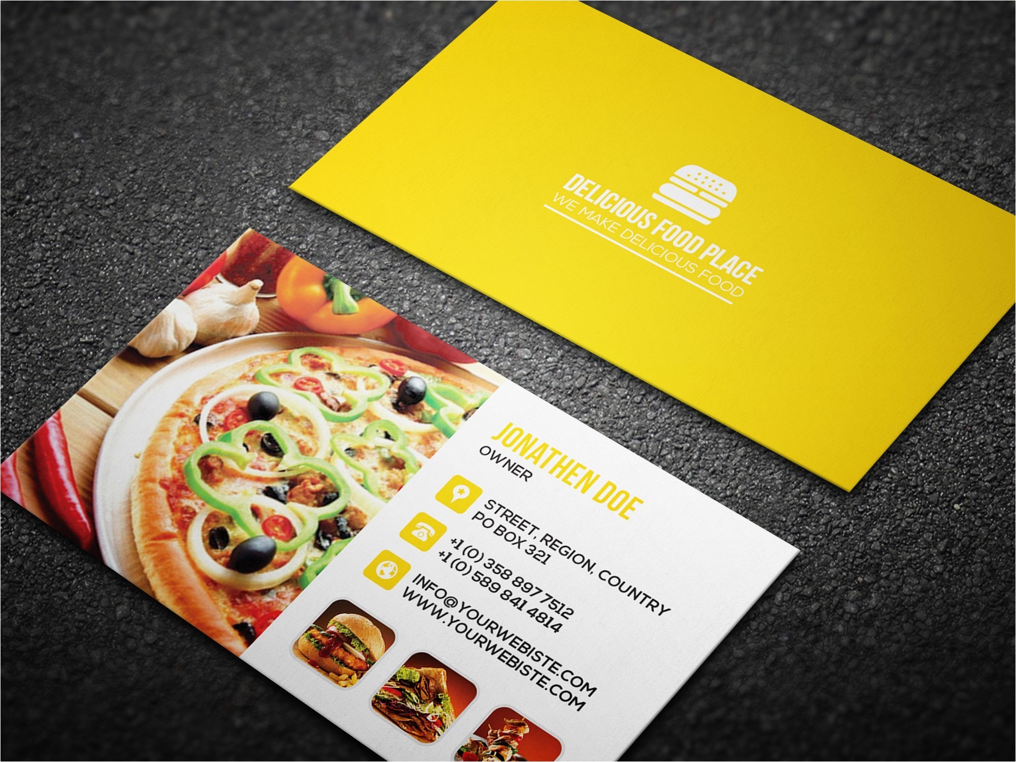 Food Business Cards Templates Free Iapdesign Com Photoshop Tutorials Phillippinesfantastic