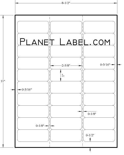 Free Avery Label Templates 5960 1 X 2 Label Template 28 Images 2 X 1 Inch Oval Label 3274