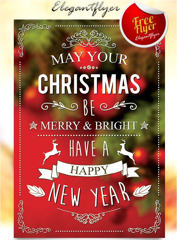 Free Christmas Brochure Templates 30 Christmas Free Psd Holiday Card Templates for Design