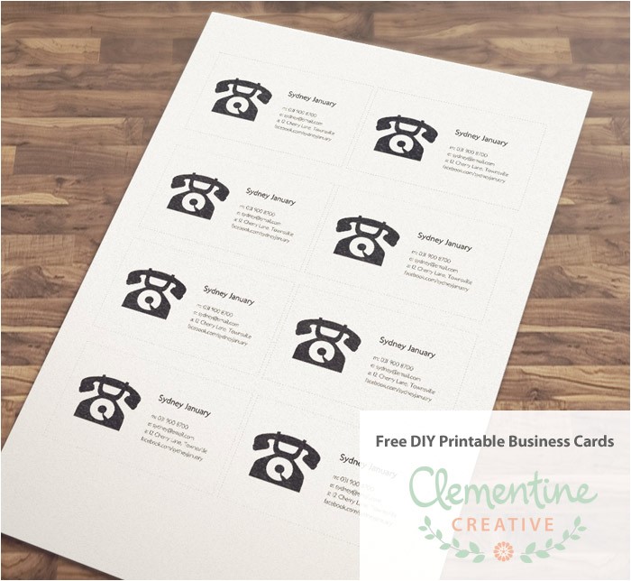 Free Diy Business Card Templates Free Diy Printable Business Card Template