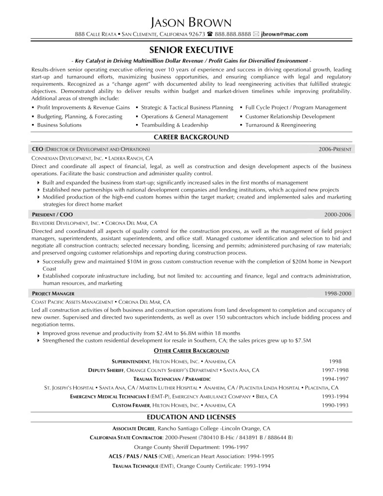 Free Executive Resume Templates Download Executive Resume Templates Sample Resume Cover