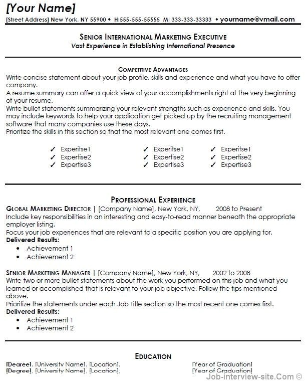Free Marketing Resume Templates Marketing Resume Template Health Symptoms and Cure Com