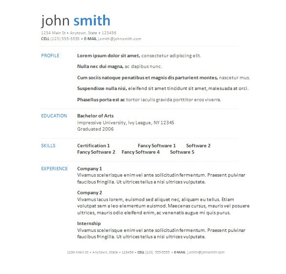 Free Resume Templates Download for Word 34 Microsoft Resume Templates Doc Pdf Free Premium