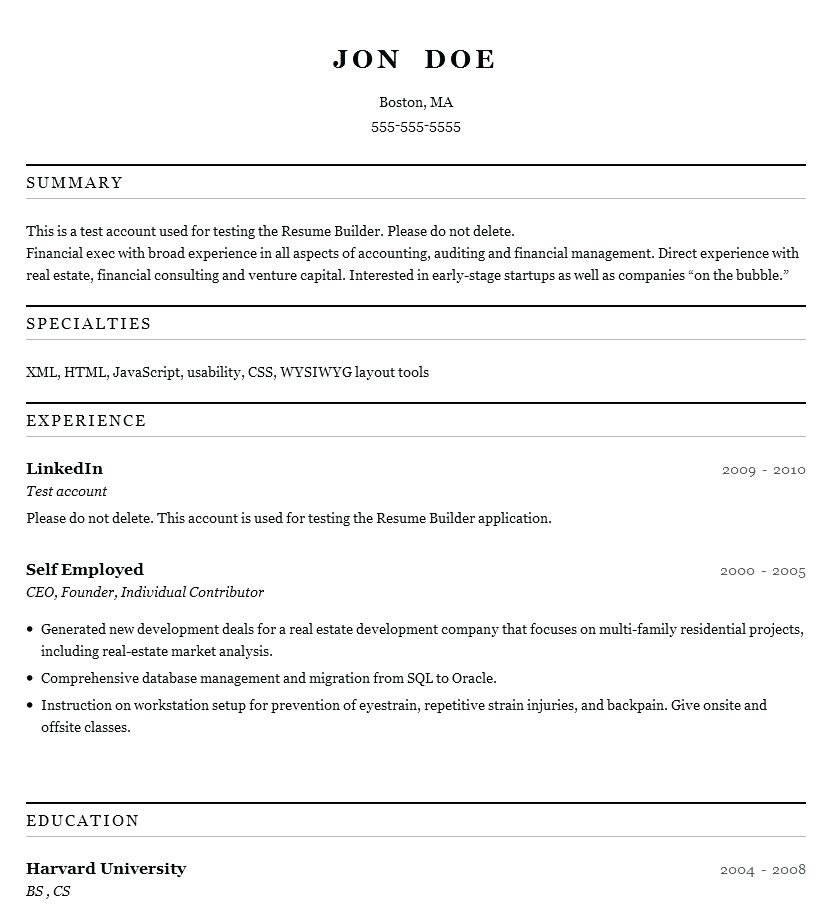 resume templates for google chrome
