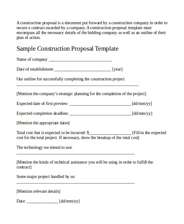Job Proposals Templates Job Proposal Template 18 Free Word Pdf Document