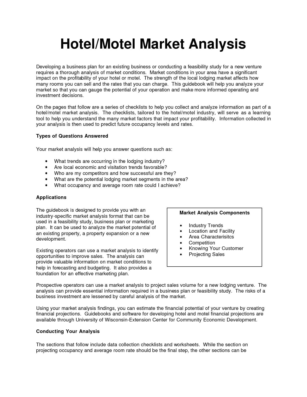 Market Analysis Template for Business Plan Market Analysis Example Business Plan Copywriterquotes X