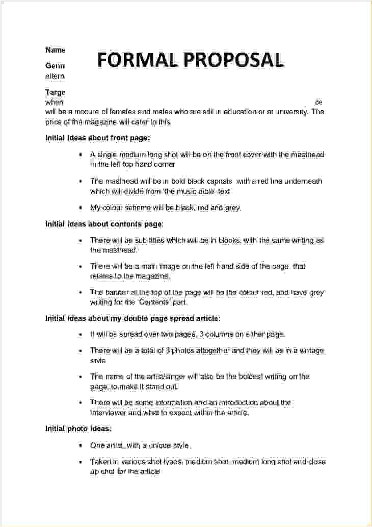 Official Proposal Template 7 formal Proposal Template Procedure Template Sample