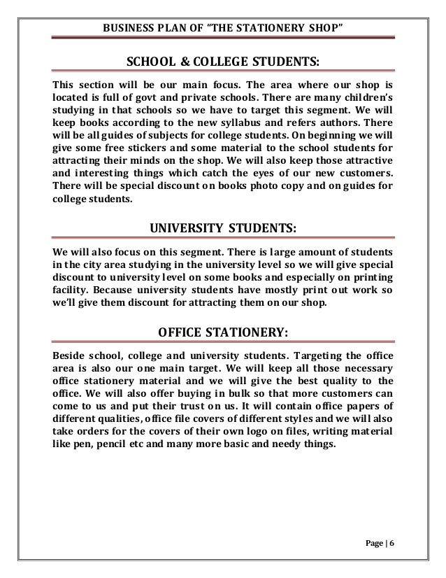 school supplies business proposal pdf