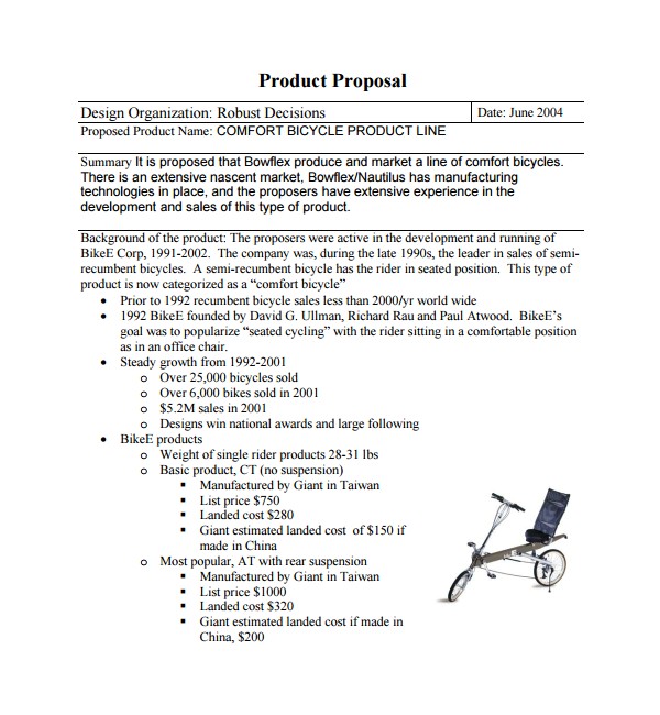 Product Proposal Template Free 15 Product Proposal Templates to Download Sample Templates