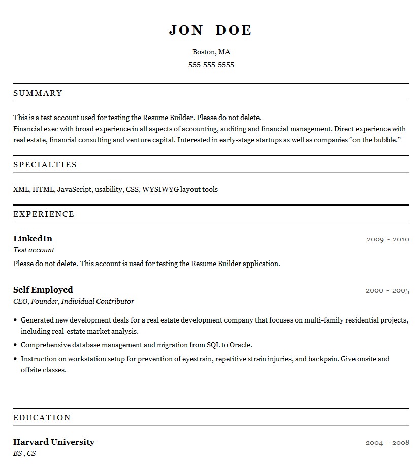 Resume Builder Template 18 Linkedin Apps tools and Resources Boolean Black