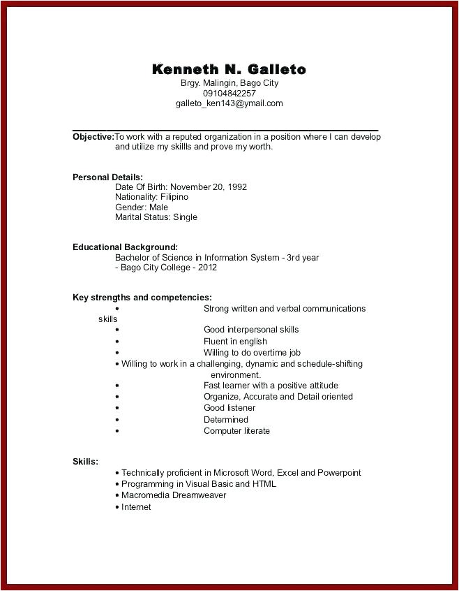 Resume Template for College Student with Little Work Experience Sample Resume for College Student with Little Experience