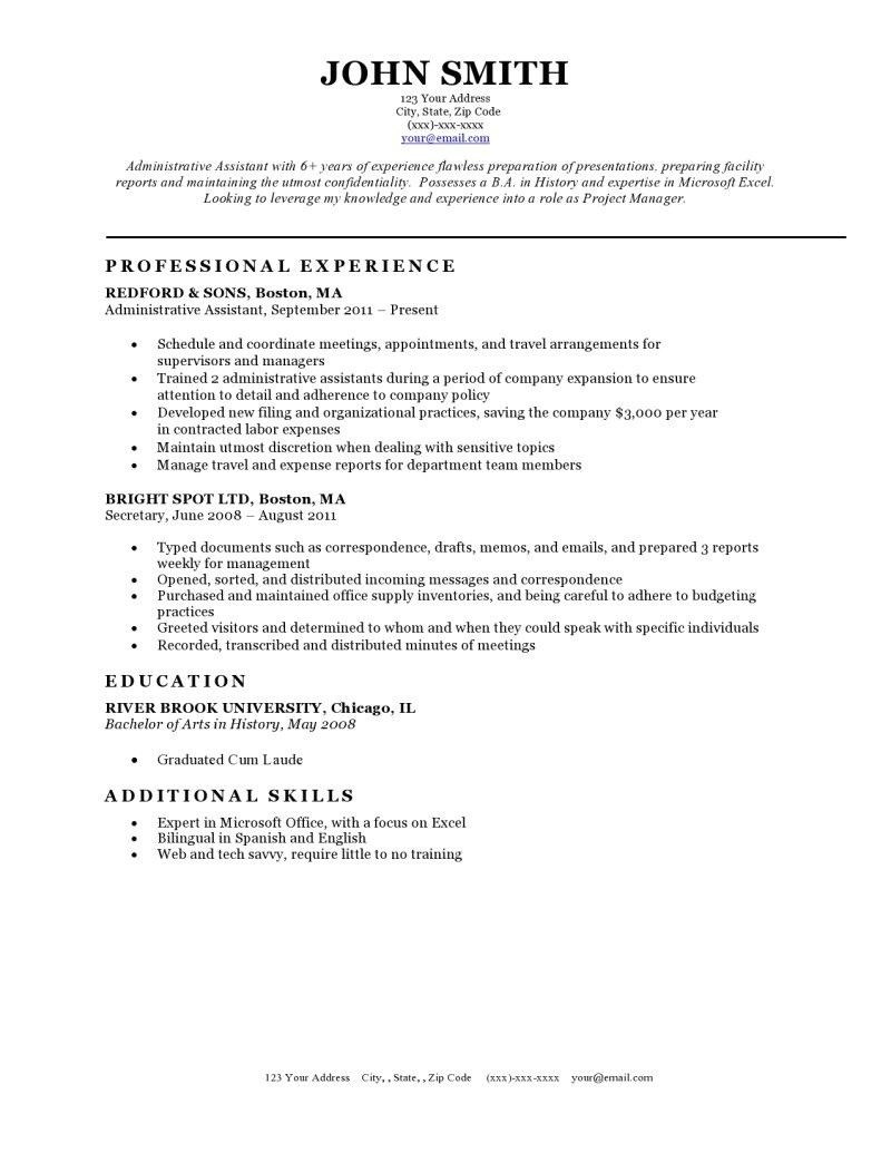 Resume Template for It Expert Preferred Resume Templates Resume Genius