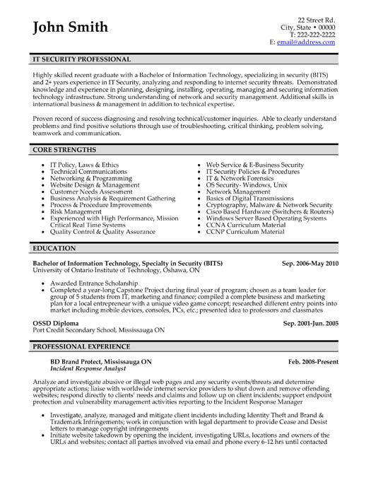 Resume Template for It Professional Professional Resume Templates Cv Template Resume Examples