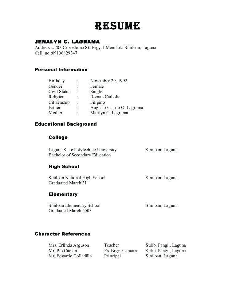 Sample Character Reference In Resume Character Reference Resume Best Resume Collection