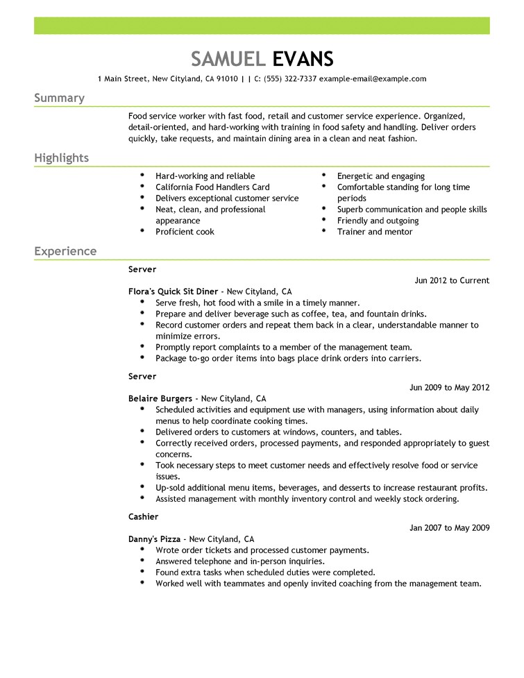 Sample Template Of Resume Resumes Resume Cv Example Template