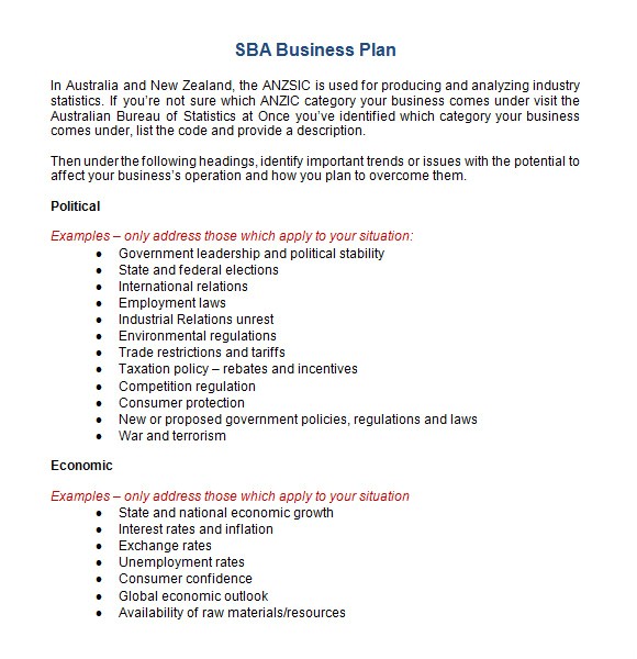 sba.gov write your business plan