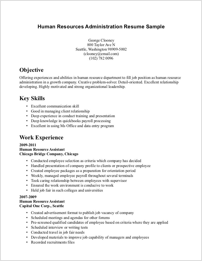 Simple Resume Sample without Experience Best Resume Examples