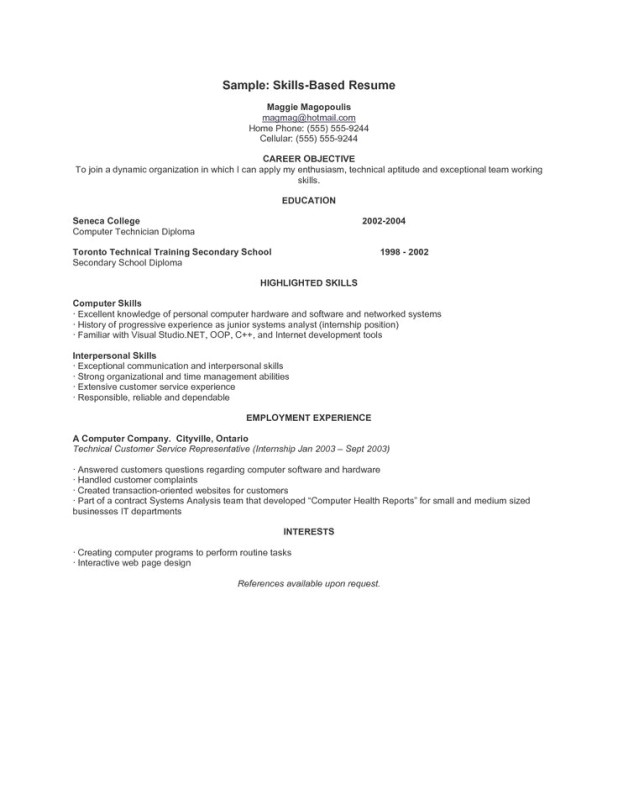 Skills Based Resume Template Skills Based Resume Template Health Symptoms and Cure Com