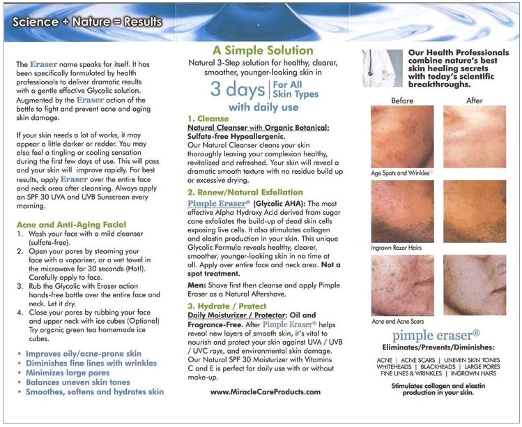 Skin Cancer Brochure Template 9 Best Images Of Back Of A Brochure Skin Cancer Brochure
