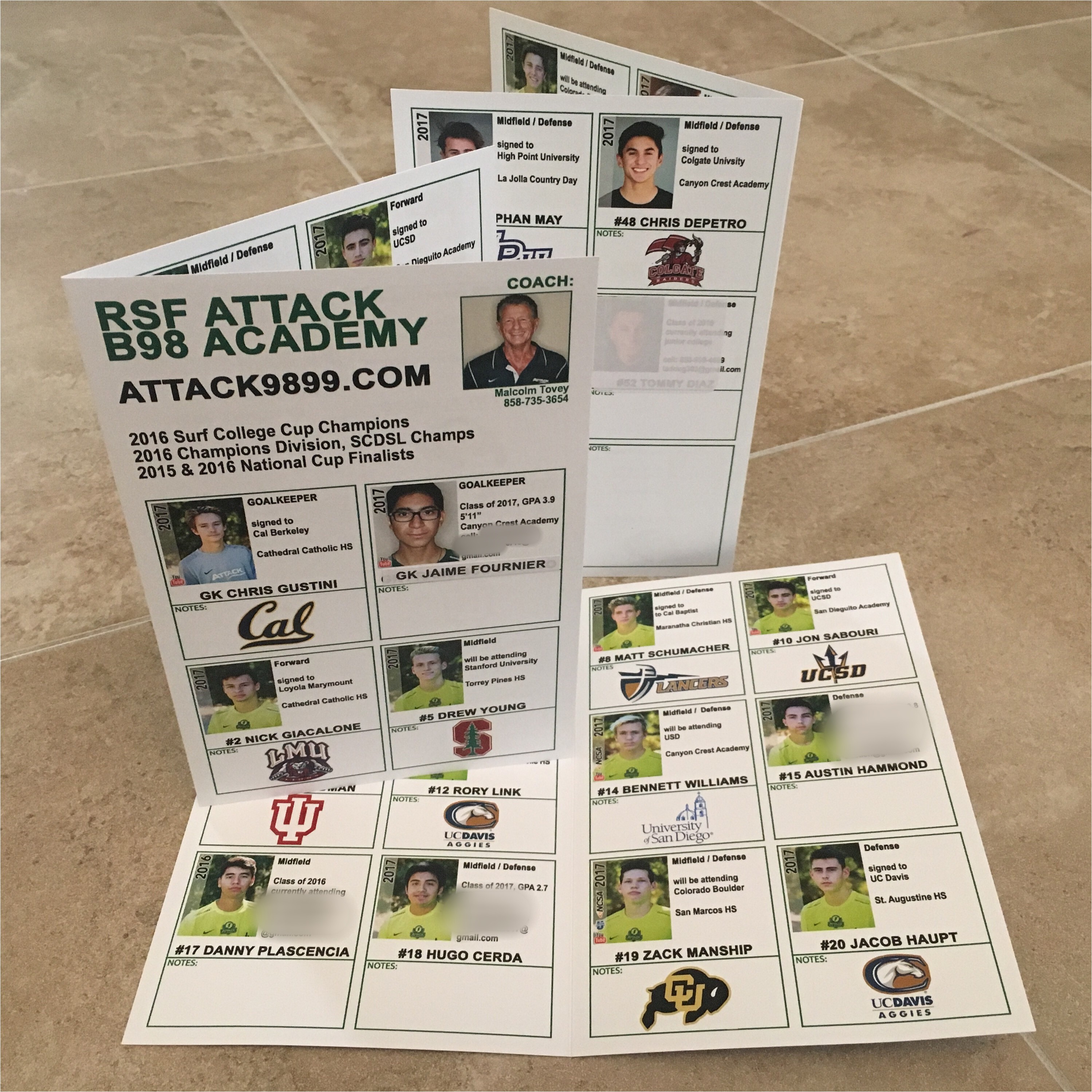 Soccer Team College Recruiting Brochure Template College Showcases Anatomy Of the Perfect Recruiting Flyer
