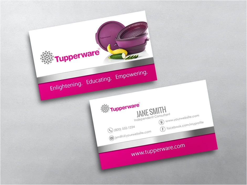 Tupperware Business Cards Template Tupperware Business Cards