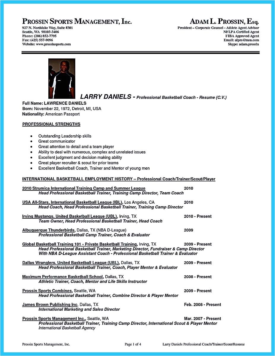 Volleyball Player Resume Template Awesome Captivating Thing for Perfect ...